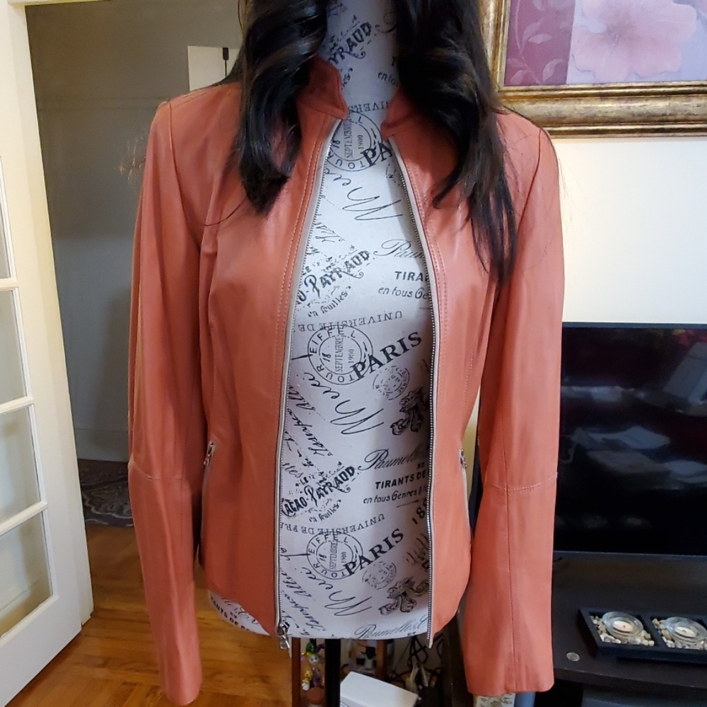 Tahari Leather Jacket
